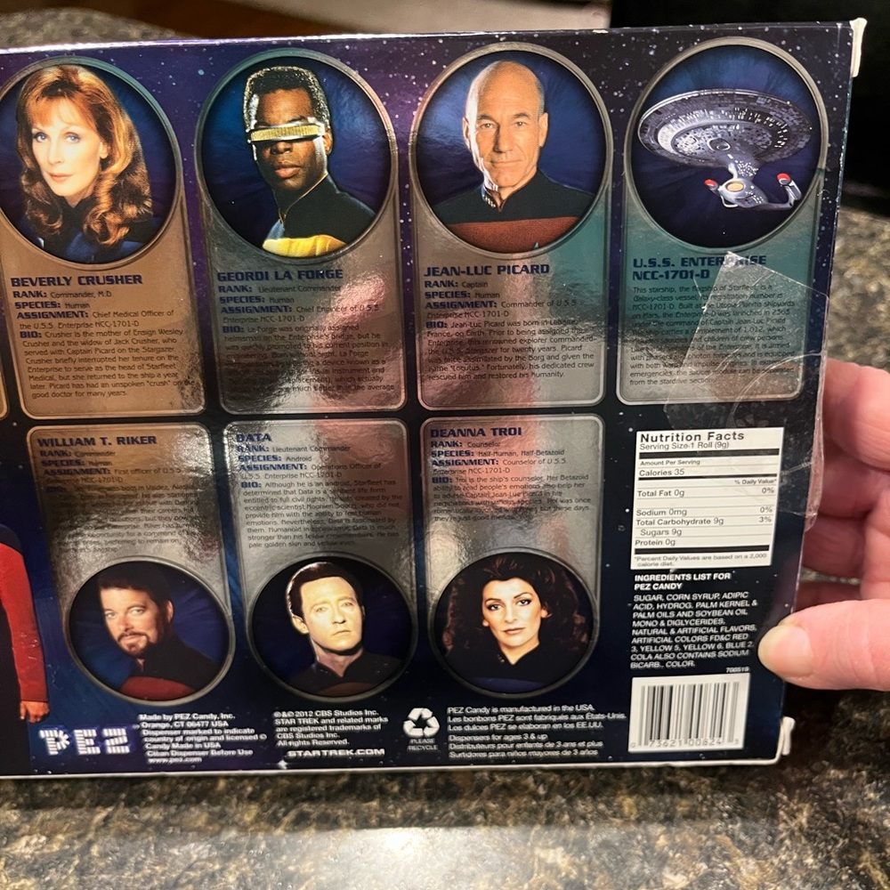 New in Original Box Pez, Star Trek The Next Generation Collectible Set No. 48925 - Picture 7 of 10